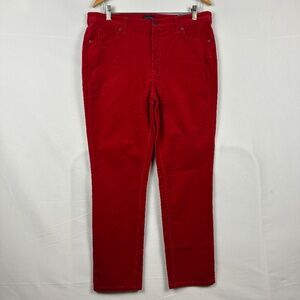 NWT Talbots High Waist Straight Leg Corduroy Pants 14P Holidays Festive Party